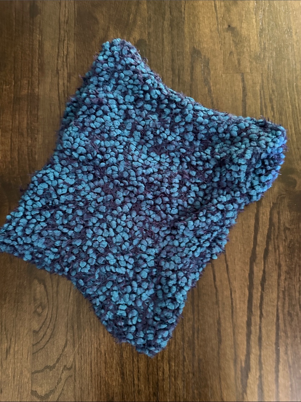 Cozy Chunky Knit Blue Neck Warmer